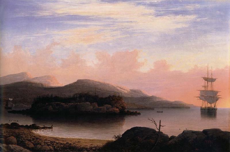 Fitz Hugh Lane Off Mount Desert Island oil painting image